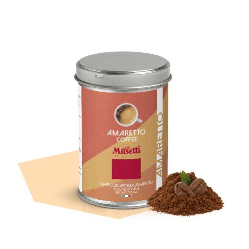 Őrölt kávé/ AMARETTO/ 125 gr díszdoboz/ Musetti