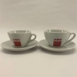 Musetti MIO porcelán cappuccinos BIG csésze alátéttel