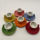 Musetti Colours espresso sárga színű porcelán csésze 80ml