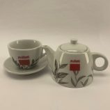 Musetti porcelán teás csésze  alátéttel 300ml