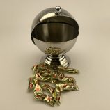 Édességtartó/inox/