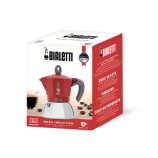 Bialetti Moka indukciós 4 személyes piros kotyogós kávéfőző