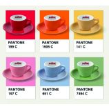 Musetti Colours capuccinós piros színű porcelán csésze 220ml