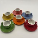 Musetti Colours espresso narancs színű porcelán csésze 80ml