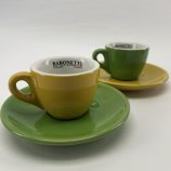 Musetti Colours espresso zöld színű porcelán csésze 80ml