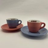 Musetti Colours espresso rózsaszín színű porcelán csésze 80ml