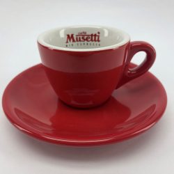   Musetti Colours espresso piros színű porcelán csésze 80ml