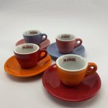 Musetti Colours espresso piros színű porcelán csésze 80ml