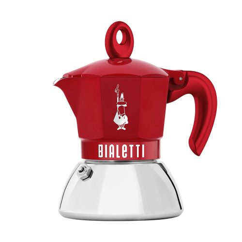 Bialetti Moka indukciós 2 személyes piros kotyogós kávéfőző