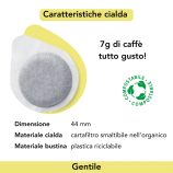 Musetti GENTILE 100% Arabica kávé ESE POD/ 100db