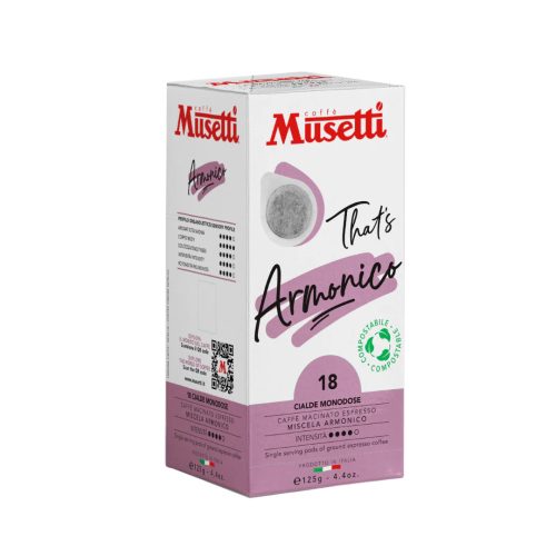 Musetti ARMONICO kávé ESE POD/ 18db/ díszdoboz
