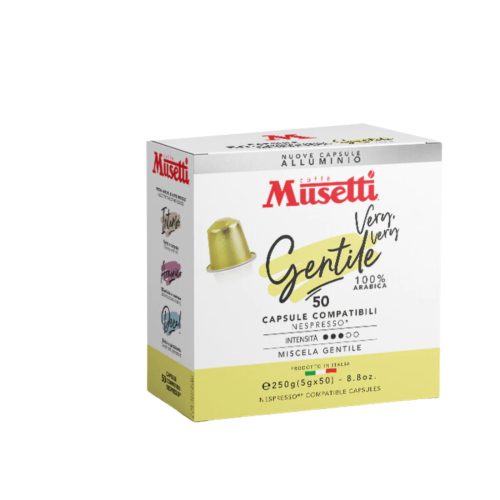 Musetti GENTILE 100% Arabica kapszula/ Nespresso kompatibilis/ 50db/