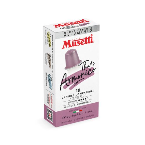 Musetti ARMONICO kapszula/ Nespresso kompatibilis/ 10db/ díszdoboz