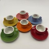 Musetti Colours espresso porcelán 6 db-os csészekészlet 80ml