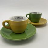 Musetti Colours espresso porcelán 6 db-os csészekészlet 80ml