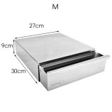 Kávézacc gyűjtő fiók/ JoeFrex (27*30*9 cm)inox