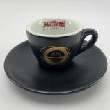 Musetti GOLD CUVEE porcelán espresso csésze alátéttel