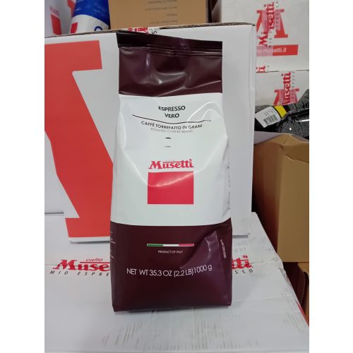 Musetti ESPRESSO VERO 100% robusta szemes kávé - babkávé 1kg