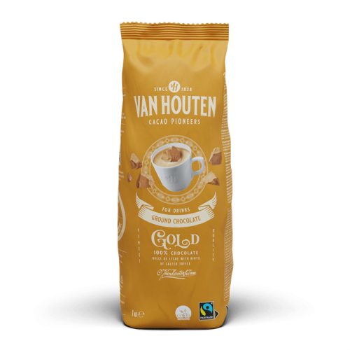 Van Houten Ground Gold White fehér forrócsokoládé por 1 kg