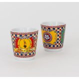 Bialetti Dolce&Gabbana Moka Express kávéfőző 2 adag + Dolce&Gabbana csésze/ aranyozott keverő szett Díszdobozban D&G