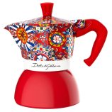 Bialetti Dolce&Gabbana Moka Induction Carretto Siciliano 4 személyes  kotyogós kávéfőző D&G