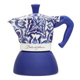 Bialetti Dolce&Gabbana Moka Induction Blue Mediterraneo 4 személyes  kotyogós kávéfőző D&G