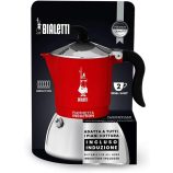 Bialetti Fiammetta indukciós 2 személyes kotyogós kávéfőző piros színű
