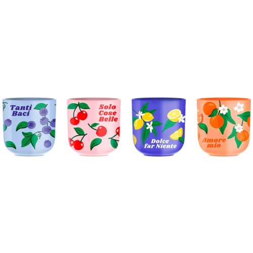 Bialetti Fruit eszpresszócsésze-szett, 4 db
