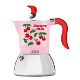 Bialetti Fruit Fiammetta Induction 2 adagos kotyogós kávéfőző – Cherry