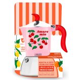 Bialetti Fruit Fiammetta Induction 4 adagos kotyogós kávéfőző – Cherry
