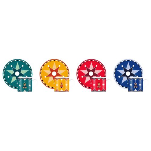 Bialetti Karácsonyi Maci - Csésze és csészealj szett 4db