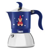 Bialetti Karácsonyi Maci - Fiammetta Induction kotyogós kávéfőző 4 személyes kék színű
