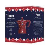 Bialetti karácsonyi Maci - Moka Express kotyogós kávéfőző 3 személyes piros