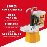 Bialetti Mini Express Lichtenstein 2 személyes kotyogós kávéfőző szett
