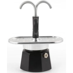   Bialetti Mini Express 2 személyes kotyogós kávéfőző fekete