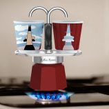 Bialetti Mini Express Magritte 2 személyes kotyogós kávéfőzős szett