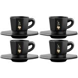 Bialetti Moka csésze szett fekete 4 db-os