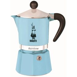   Bialetti Rainbow kotyogós kávéfőzőgép világoskék 3 személyes