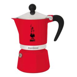   Bialetti Rainbow kotyogós kávéfőzőgép piros 3 személyes