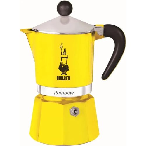 Bialetti Rainbow kotyogós kávéfőzőgép sárga 1 személyes