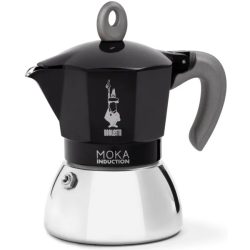   Bialetti Moka indukciós 4 személyes fekete kotyogós kávéfőző