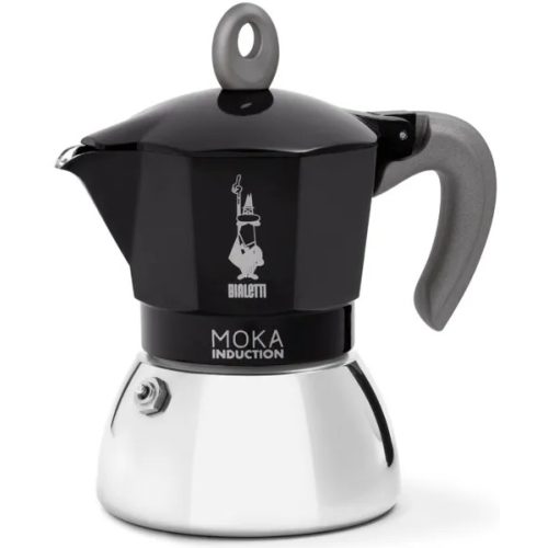 Bialetti Moka indukciós 6 személyes fekete kotyogós kávéfőző