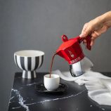 Bialetti Moka indukciós 6 személyes piros kotyogós kávéfőző