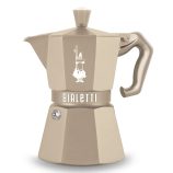 Bialetti Moka Exclusive Indukciós 3 személyes Homok színű kotyogós kávéfőző