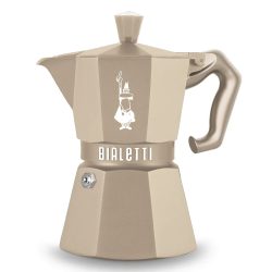  Bialetti Moka Exclusive Indukciós 3 személyes Homok színű kotyogós kávéfőző