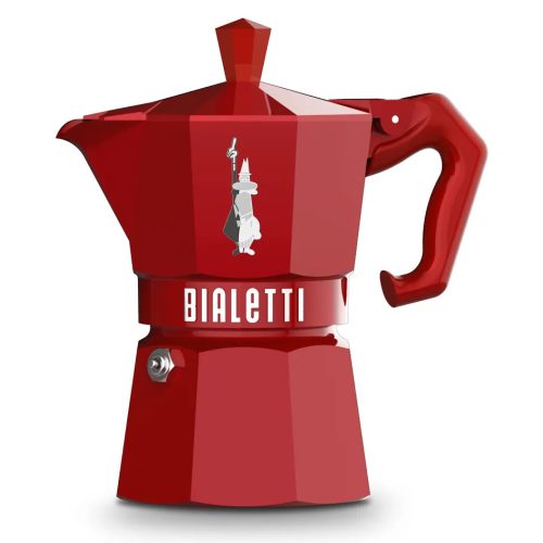 Bialetti Moka Exclusive 3 személyes piros színű kotyogós kávéfőző