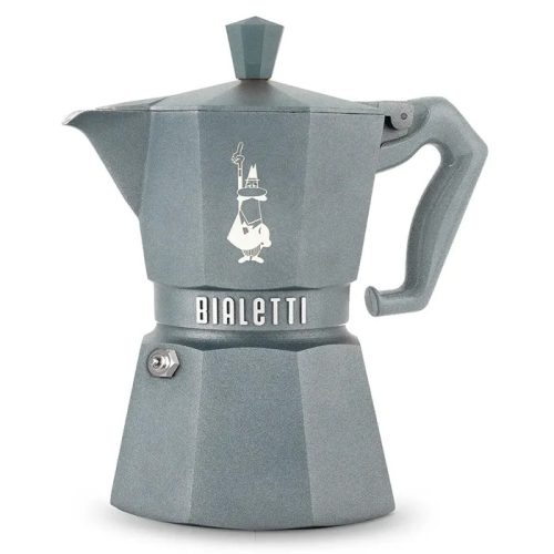 Bialetti Moka Exclusive Indukciós 3 személyes Ezüstszürke színű kotyogós kávéfőző
