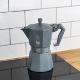 Bialetti Moka Exclusive Indukciós 3 személyes Ezüstszürke színű kotyogós kávéfőző