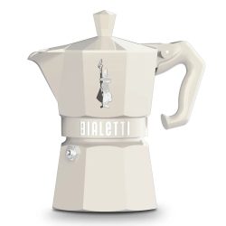   Bialetti Moka Exclusive 6 személyes krém színű kotyogós kávéfőző