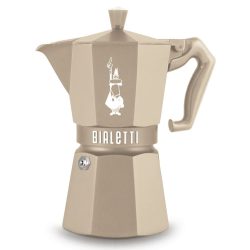   Bialetti Moka Exclusive Indukciós 6 személyes Homok színű kotyogós kávéfőző